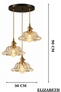 Elizabeth Clear Glass Classic Pendant Light — view 2