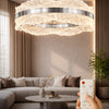 Okyanus Chrome 1-Light Remote-Controlled Chandelier