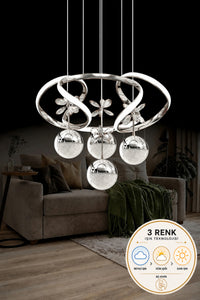 Napoli Chrome Chandelier — view 4