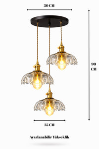 Petra Clear Glass Classic 1-Light Pendant Light — view 2