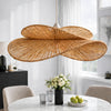 Hasır Brown Woven Rustic 1-Light Pendant Light