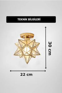 Mira Gold 1-Light Ceiling Light — view 4
