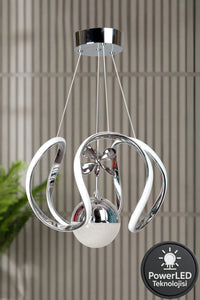 Clasy Chrome 1-Light Pendant Light