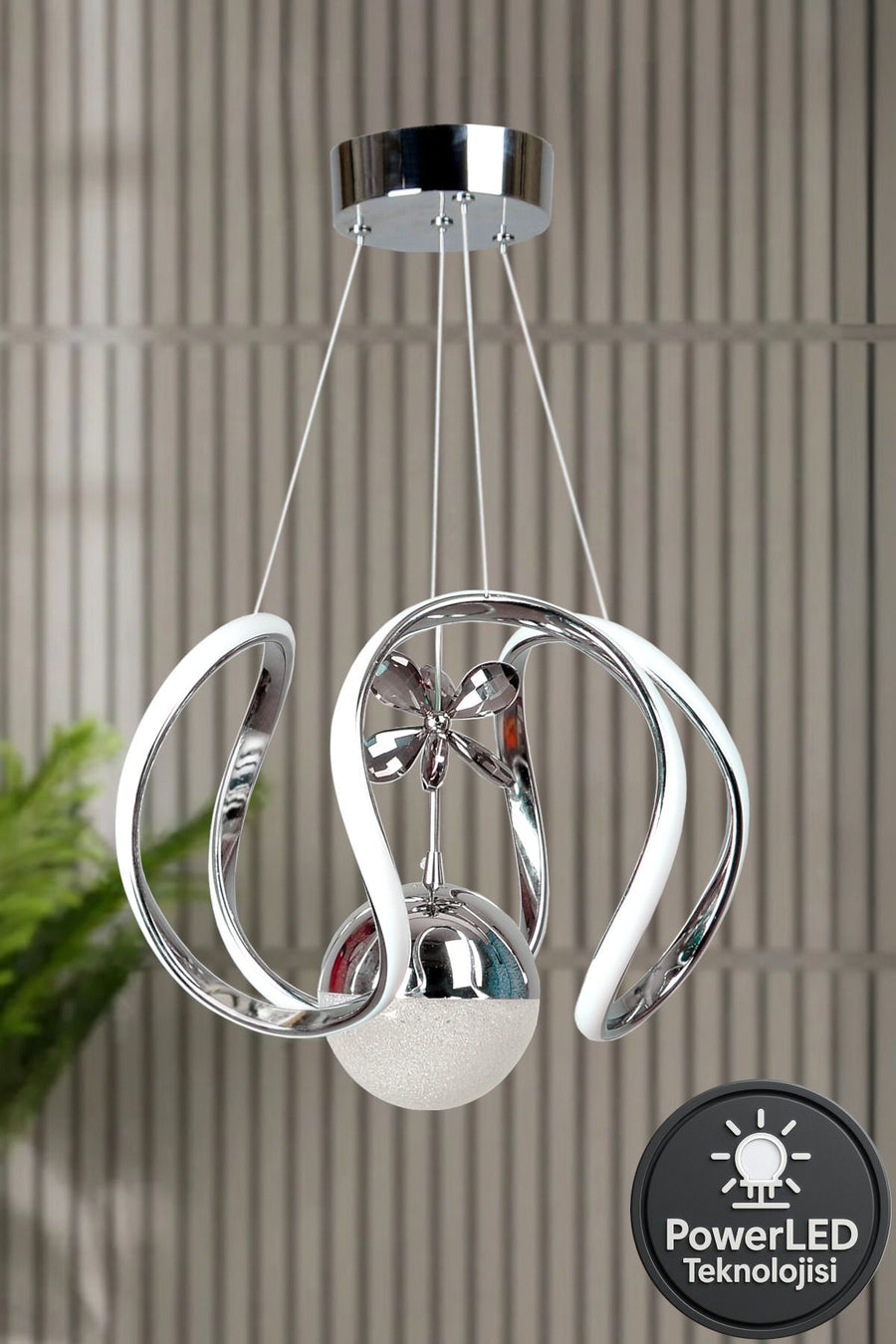 Clasy Chrome 1-Light Pendant Light