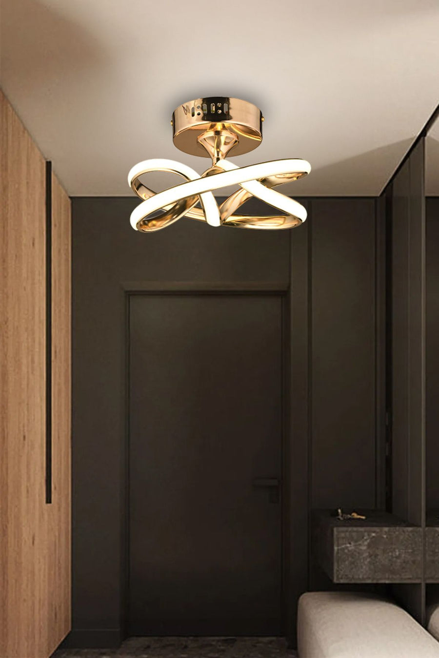 Vino Riserva Gold Ceiling Light — alternate view