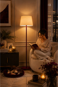 Lucca Burgundy Bohemian 145 cm Floor Lamp — view 4