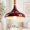 Verona Burgundy Rustic 1-Light Pendant Light
