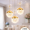 Grate Gold 3-Light Pendant Chandelier