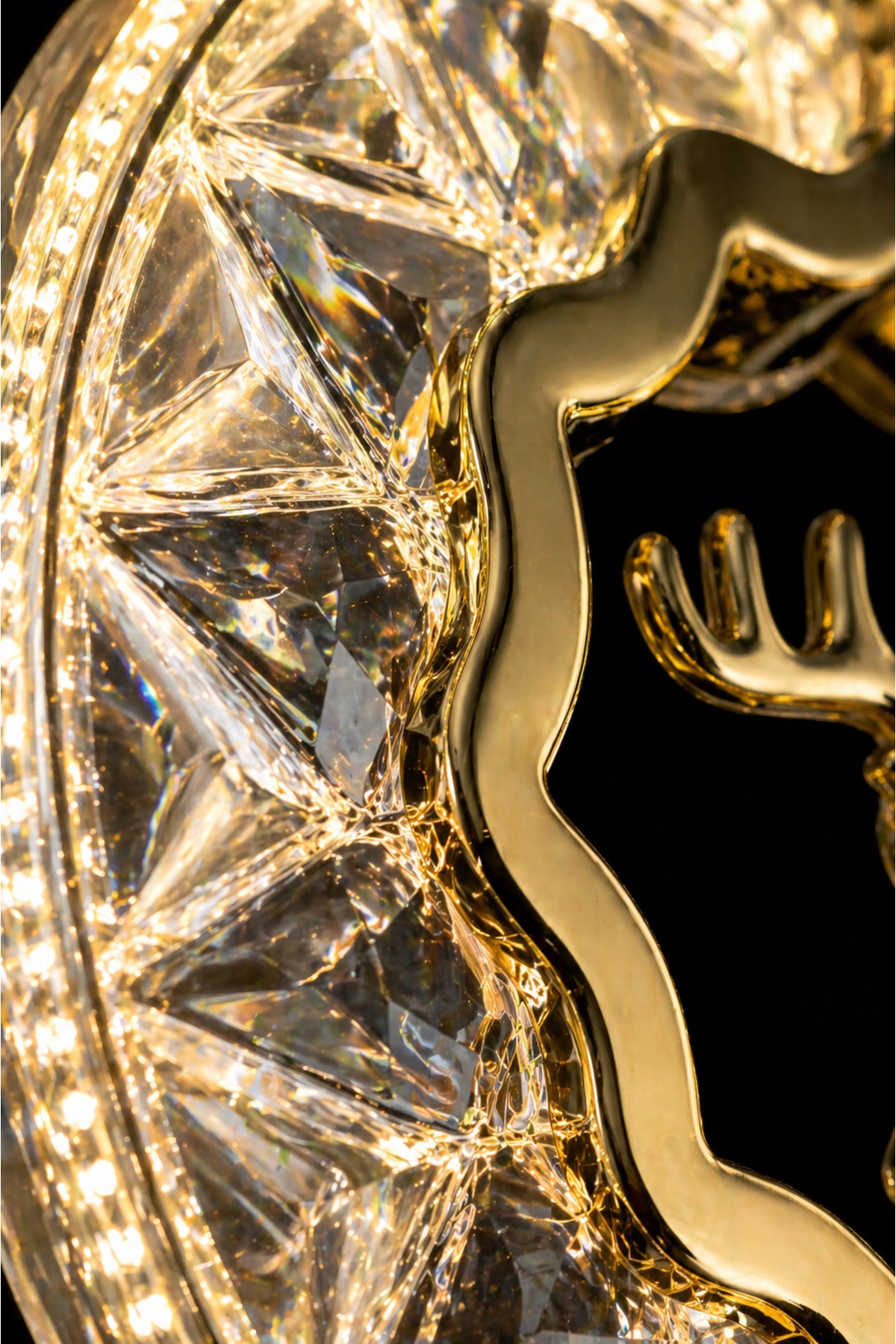 Ren Geyiği Gold 4-Light Remote-Controlled Chandelier — view 4