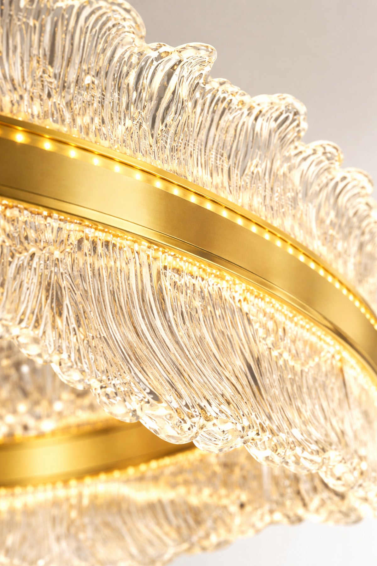 Okyanus Gold 1-Light Remote-Controlled Chandelier — view 3