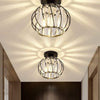 Bella Luce Black Crystal 1-Light Ceiling Light
