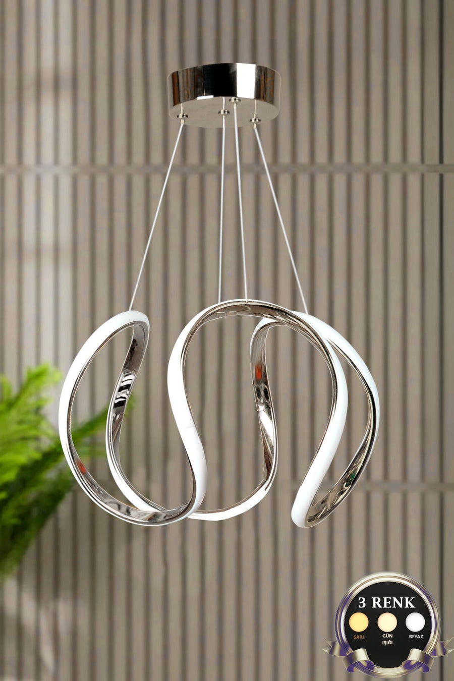 Deluxe Chrome 1-Light Pendant Light