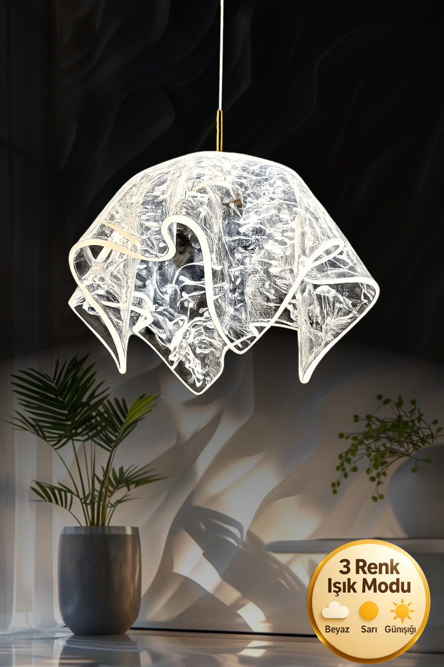 Duman Gold 1-Light Pendant Light
