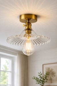 Torino Clear Glass Classic 1-Light Ceiling Light