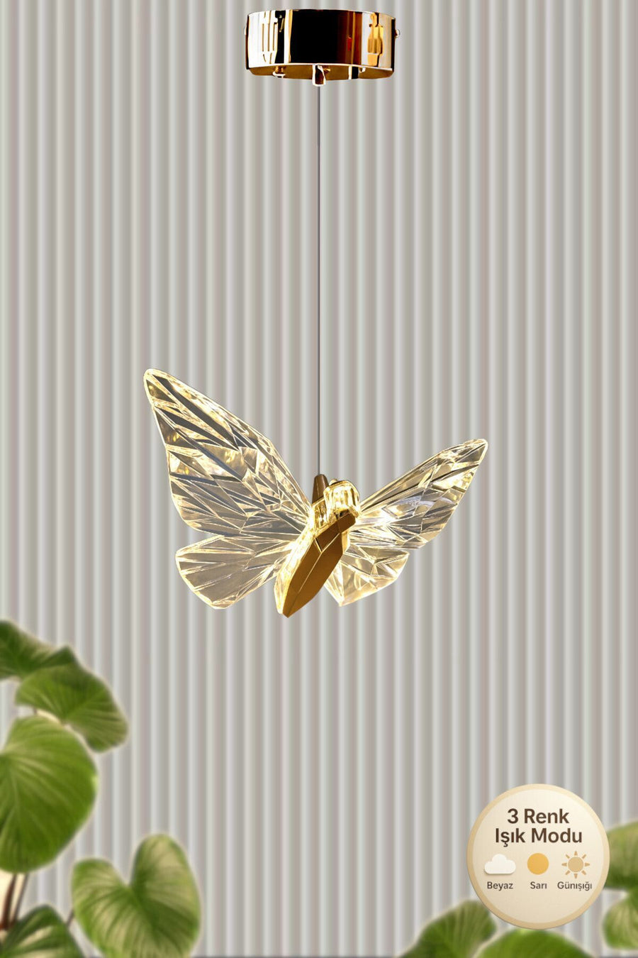Kelebek Gold 1-Light Pendant Light — alternate view