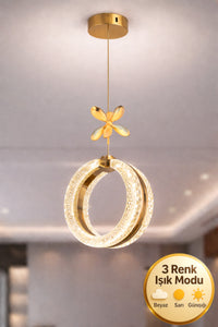 Athena Gold 1-Light Pendant Light