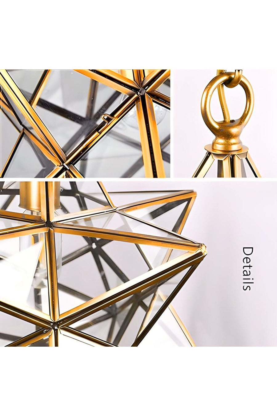 Mira Gold 1-Light Pendant Light — alternate view