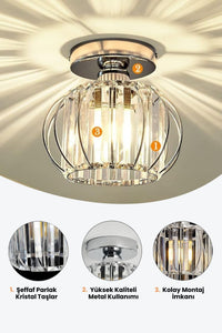Bella Luce Crystal 1-Light Ceiling Light — view 4