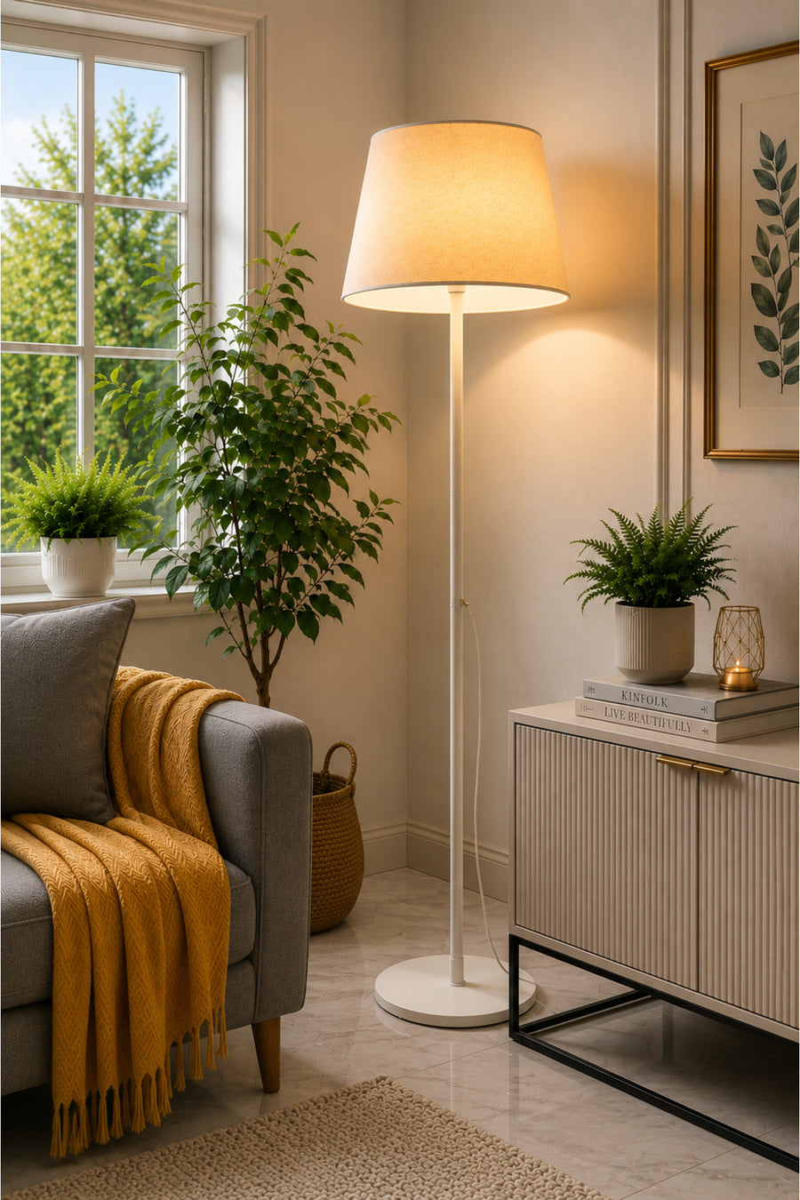 Lucca Cream Bohemian 145 cm Floor Lamp