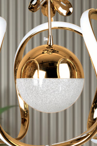 Luna Gold 1-Light Remote-Controlled Pendant Light — view 2