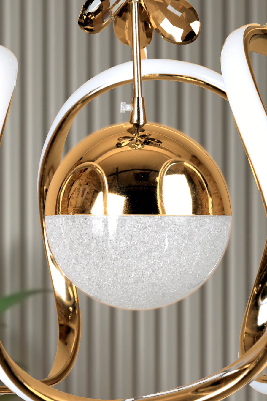 Luna Gold 1-Light Remote-Controlled Pendant Light — alternate view