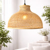 Hawaii Ecru Woven Bohemian 1-Light Pendant Light