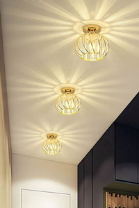 Bella Luce Gold Crystal Ceiling Light — view 5