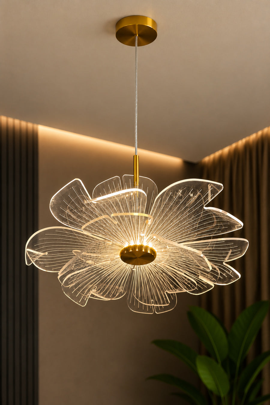 Melek Gold Pendant Light