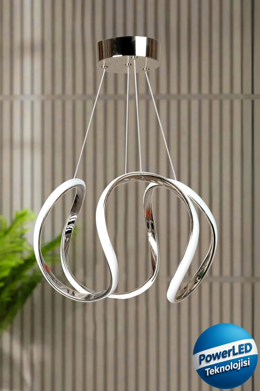 Deluxe Chrome 1-Light Pendant Light