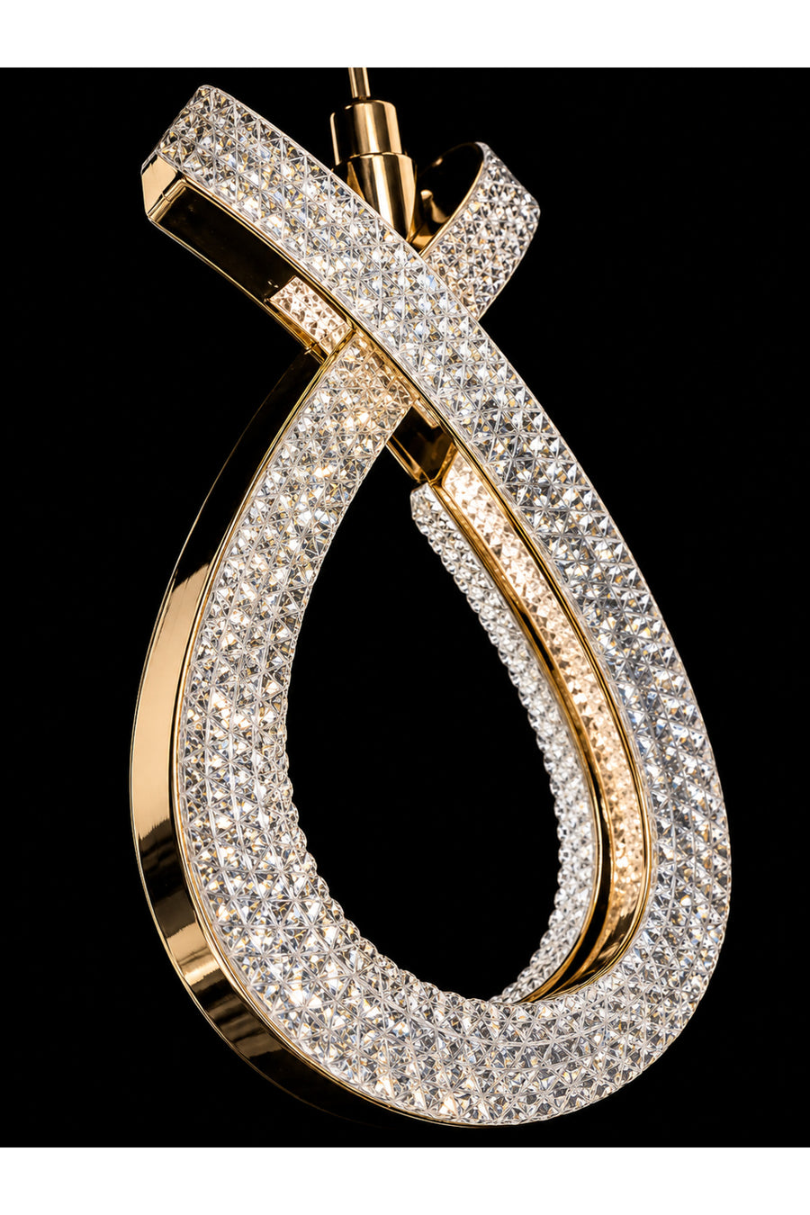 Karuna Gold 3-Light Remote-Controlled Chandelier — alternate view