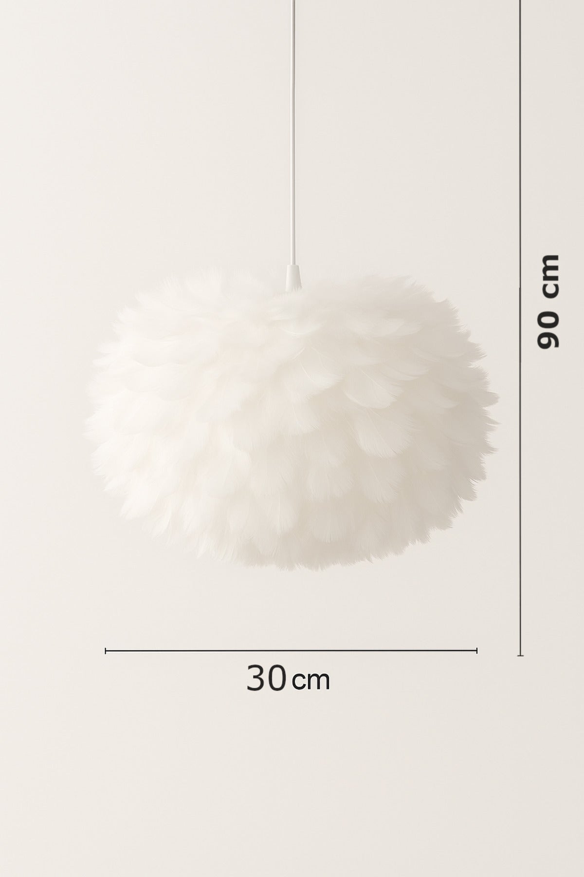Flora White Fabric 1-Light Pendant Light — view 4