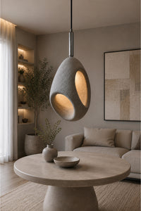 Dora Cream Concrete Pendant Light