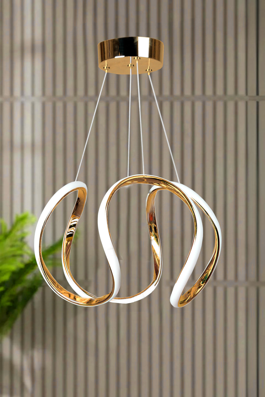 Deluxe Gold 1-Light Chandelier
