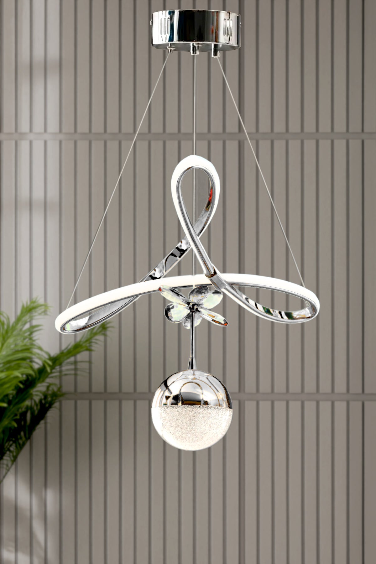 Orkide Chrome Ceiling Light