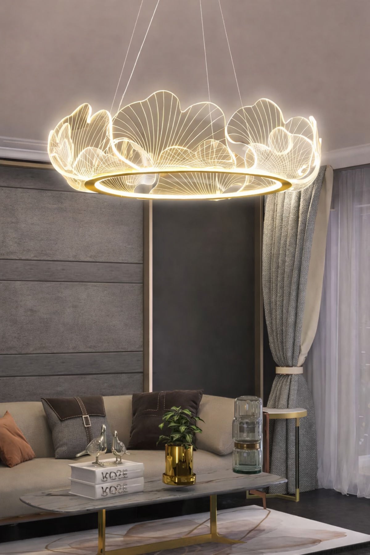 Paris Gold 1-Light Pendant Light — view 5