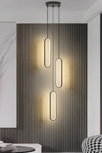 Piero Black 3-Light Pendant Chandelier