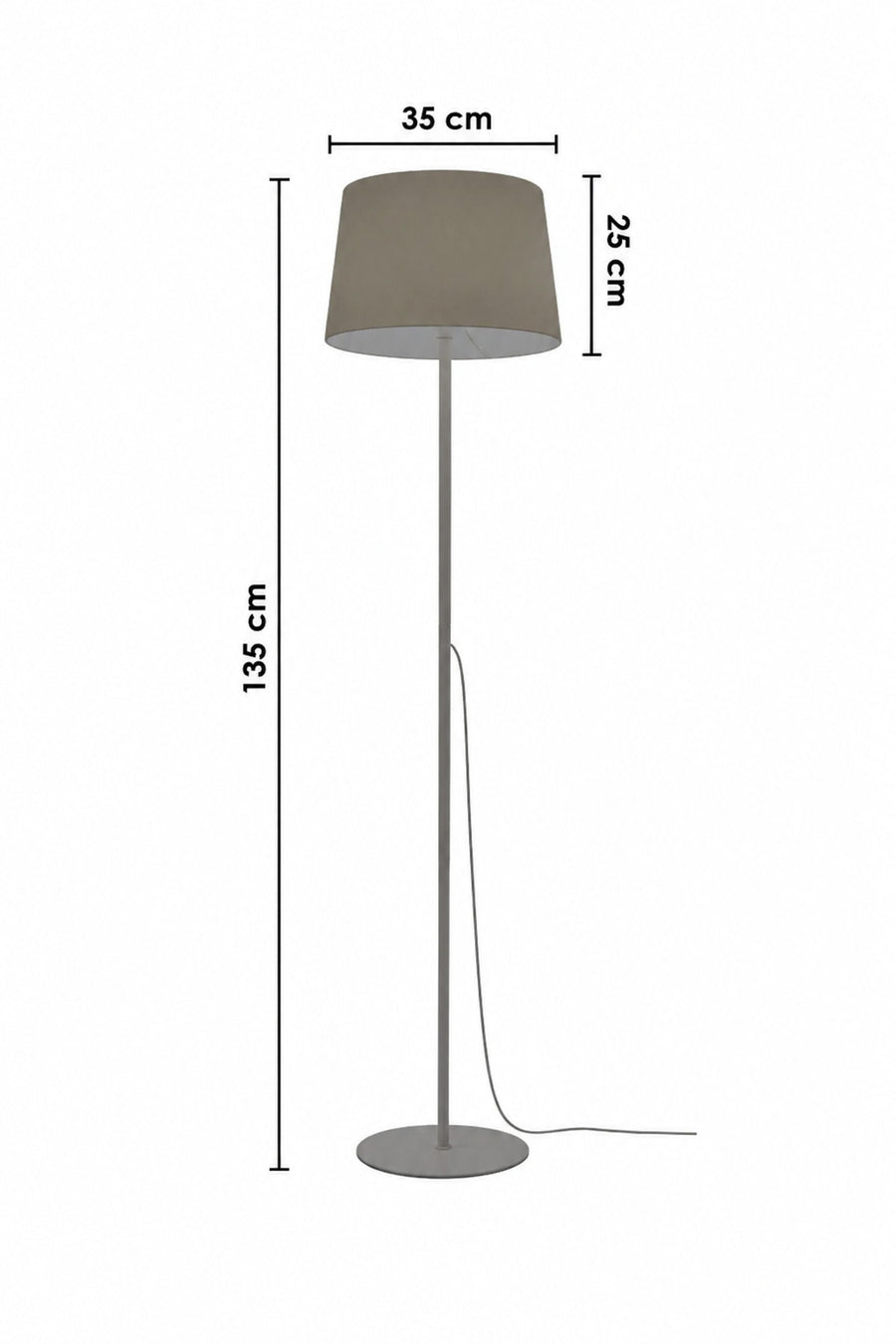Lucca Yellow Bohemian 145 cm Floor Lamp — alternate view