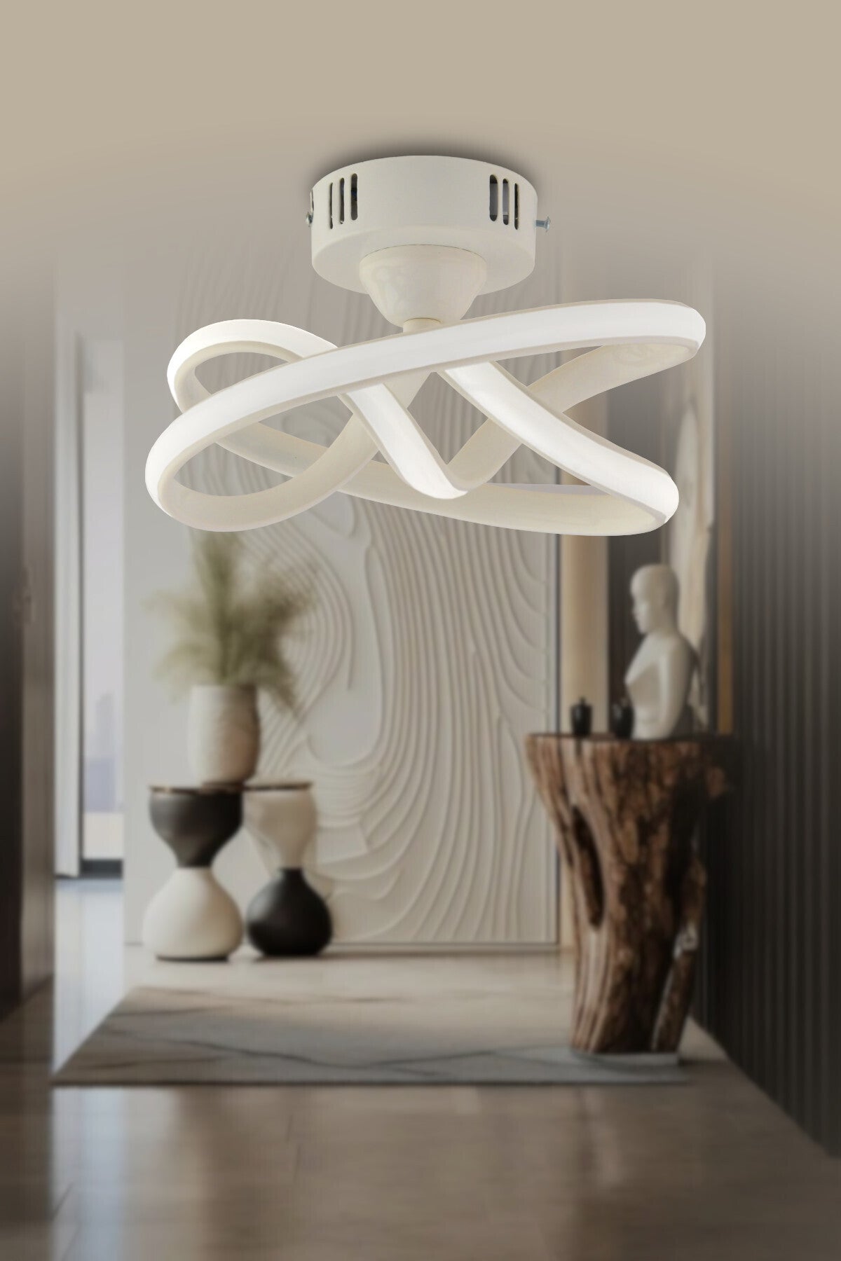 Vino Riserva White 1-Light Ceiling Light