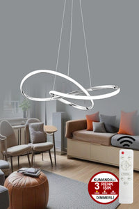 Porto Chrome Remote-Controlled Pendant Light
