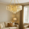 Güneş Gold Crystal 5-Light Chandelier