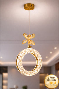 Medusa Gold 1-Light Pendant Light