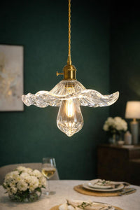 Veronika Clear Glass Classic 1-Light Pendant Light — view 4
