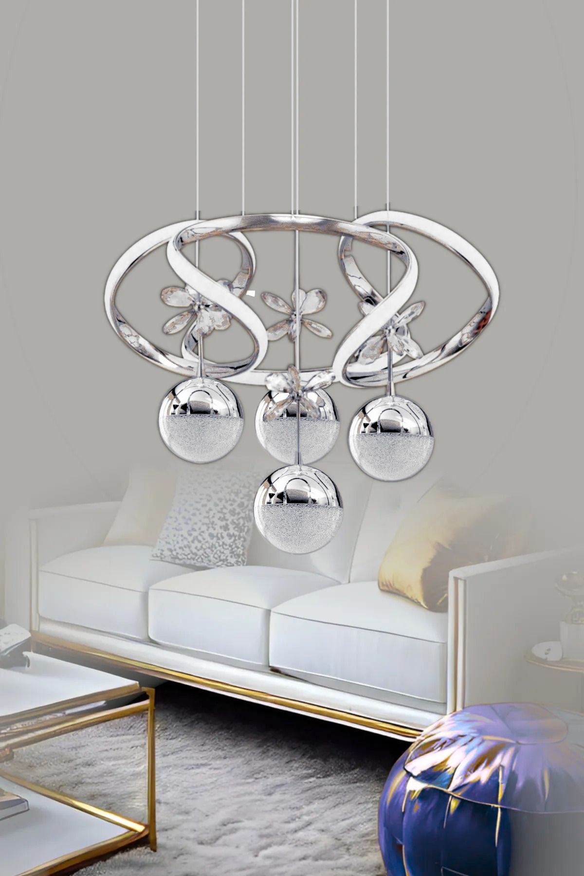 Zümrüt 4-Light Chandelier — view 3