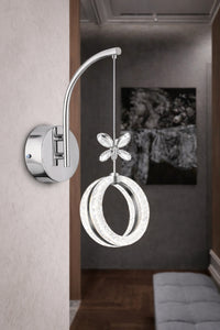 Athena Chrome 1-Light Wall Light