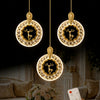 Ren Geyiği Gold 3-Light Remote-Controlled Chandelier