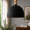 Viyana Black Rustic 1-Light Pendant Light