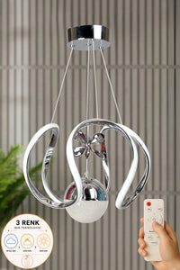 Clasy Chrome 1-Light Remote-Controlled Chandelier