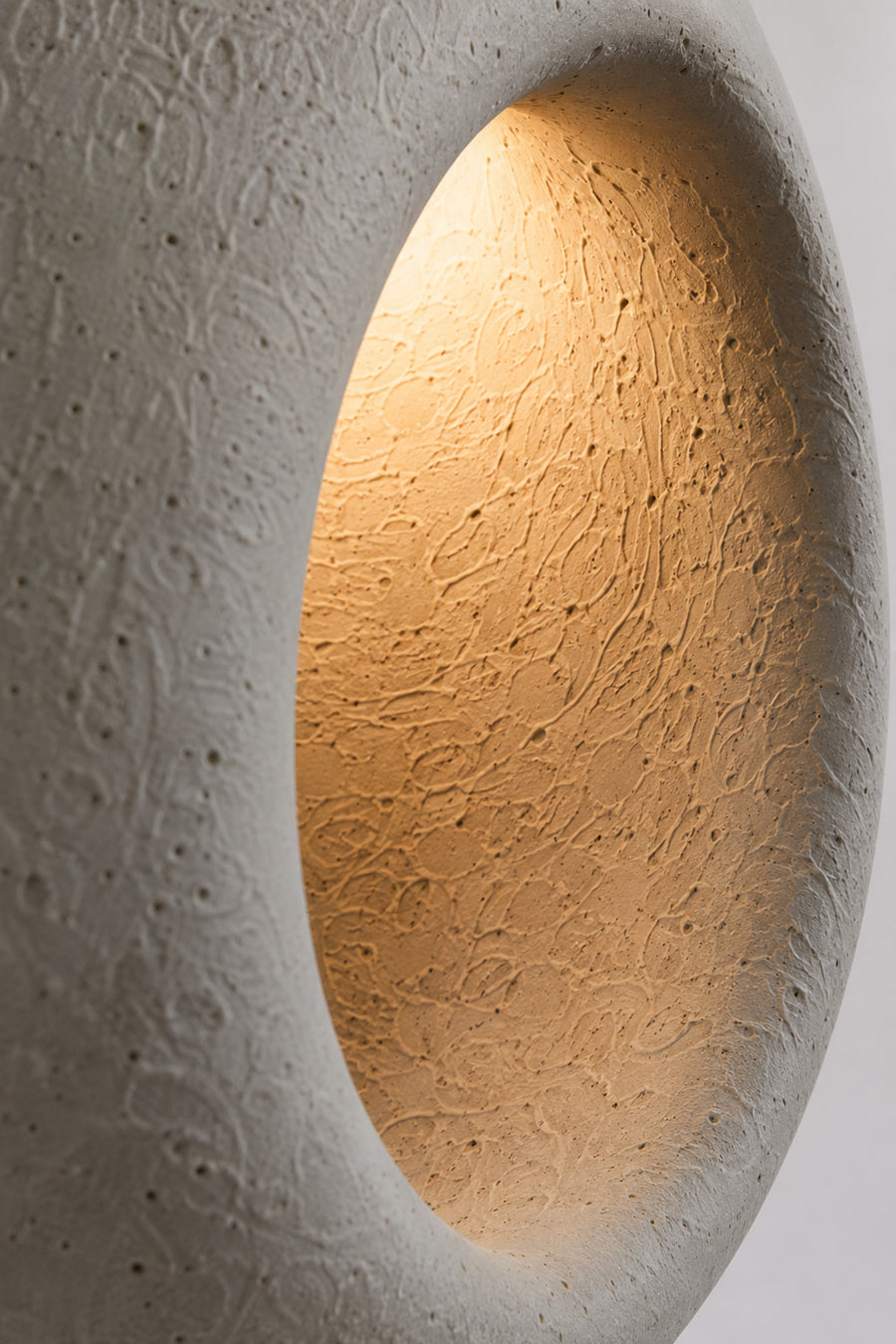 Dora Cream Concrete Pendant Light — alternate view