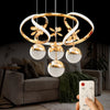 Yakamoz Gold 4-Light Chandelier
