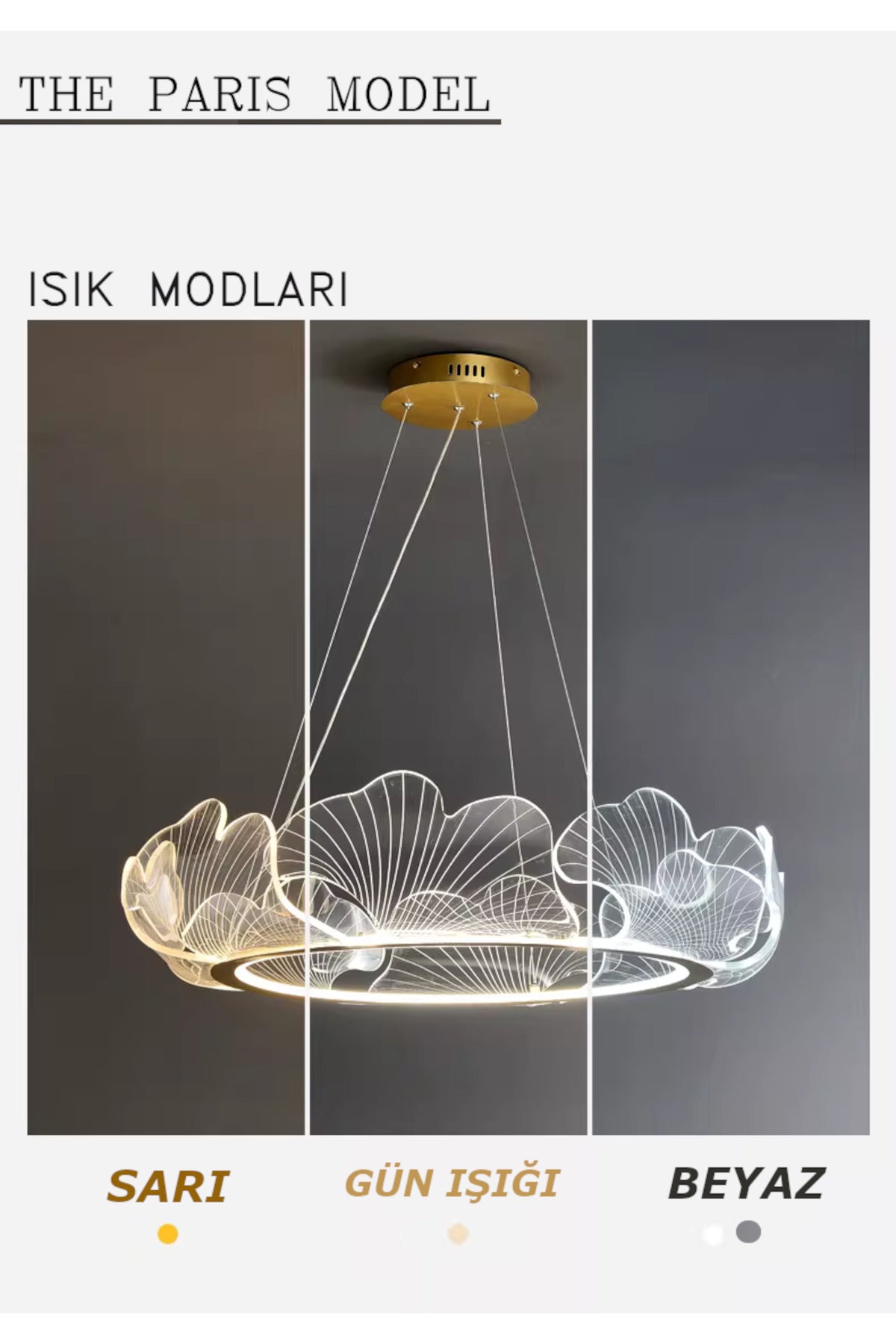 Paris Gold 1-Light Pendant Light — view 7